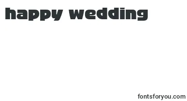 BigbandLt font – happy Wedding Day Fonts